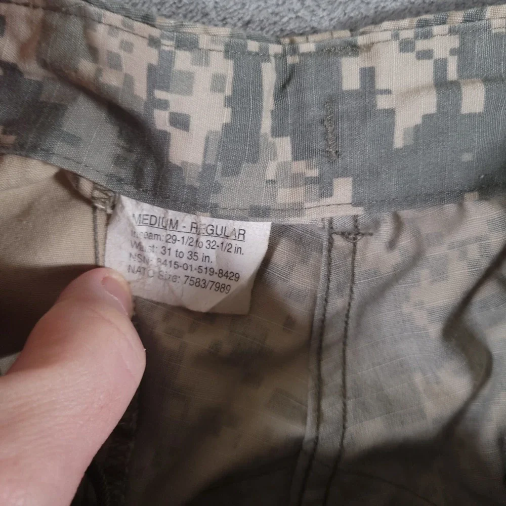 US Military Pants‎ Mens Medium Digital Camo Cargo Army Utility Combat Trousers